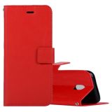 For Galaxy J5 (2017) (EU Version) Crazy Horse Texture Horizontal Flip Leather Case with Holder & Card Slots & Wallet & Photo Frame (Red)