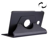 For Galaxy Tab A 10.1 / T580 Litchi Texture Horizontal Flip 360 Degrees Rotation Leather Case with Holder(Black)