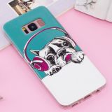 For Galaxy S8 Noctilucent IMD Dog Pattern Soft TPU Back Case Protector Cover