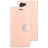 For Samsung Galaxy S21 5G GOOSPERY RICH DIARY PU + TPU Crazy Horse Texture Horizontal Flip Leather Case with Card Slots & Wallet (Rose Gold)