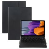 A970B Detachable Bluetooth Keyboard Ultrathin Horizontal Flip Leather Case with Pen Slot for Samsung Galaxy Tab S7 FE T730 / T736 / S7+ T970 / T975 / T976(Black)