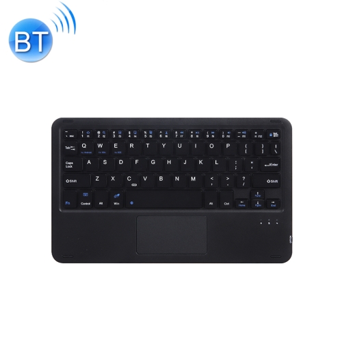 HB119B 10 inch Universal Tablet Wireless Bluetooth Keyboard with Touch Panel (Black)