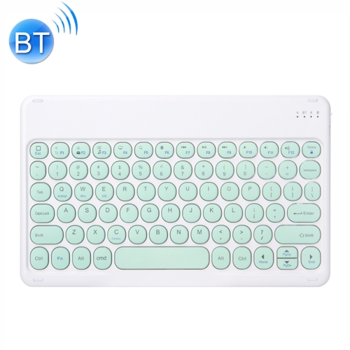 X3 10 inch Universal Tablet Round Keycap Wireless Bluetooth Keyboard (Green)