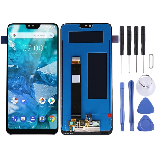 LCD Screen and Digitizer Full Assembly for Nokia 7.1 TA-1085 TA-1095 TA-1096 (Black)