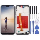 LCD Screen and Digitizer Full Assembly with Frame for Huawei P20 Lite / Nova 3e(Black)