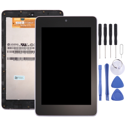 LCD Screen and Digitizer Full Assembly with Frame for Google Nexus 7 (1st Generation WiFi Version)(Black)