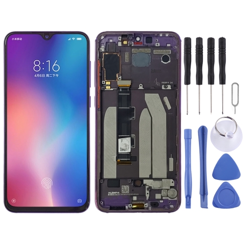 Original LCD Screen and Digitizer Full Assembly with Frame for Xiaomi Mi 9 SE(Purple)
