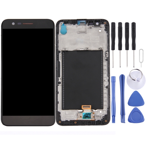 LCD Screen and Digitizer Full Assembly with Frame for LG K10 2017 (Black)