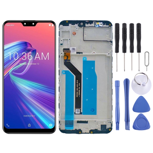 LCD Screen and Digitizer Full Assembly with Frame for Asus Zenfone Max Pro M2 ZB631KL X01BDA(Black)