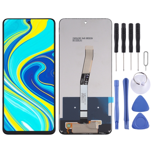 LCD Screen and Digitizer Full Assembly for Xiaomi Redmi Note 9S / Redmi Note 9 Pro(Black)