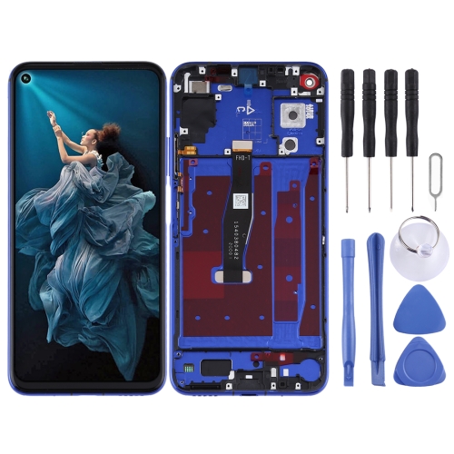 LCD Screen and Digitizer Full Assembly with Frame for Huawei Honor 20 / Nova 5T (Phantom Blue)