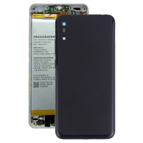 Battery Back Cover with Camera Lens & Side Keys for Huawei Y6 (2019)(Black)