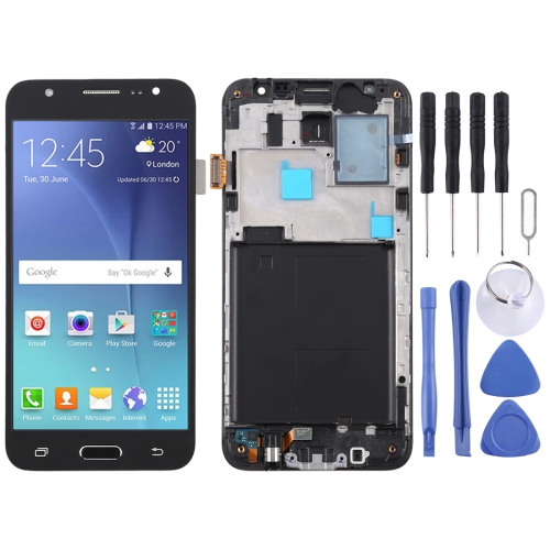 TFT Material LCD Screen and Digitizer Full Assembly with Frame for Galaxy J5 (2015) / J500F(Black)