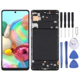 TFT Material LCD Screen and Digitizer Full Assembly With Frame (Not Supporting Fingerprint Identification) for Samsung Galaxy A71 / SM-A715(Black)