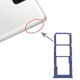 SIM Card Tray + SIM Card Tray + Micro SD Card Tray for Samsung Galaxy M51 SM-M515 (Blue)