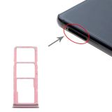 SIM Card Tray + SIM Card Tray + Micro SD Card Tray for Samsung Galaxy A9 (2018) SM-A920 (Pink)