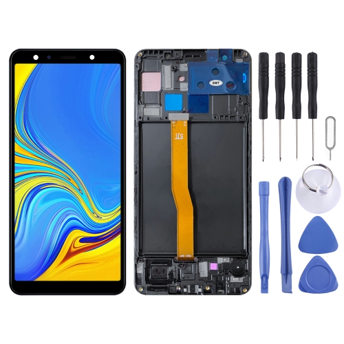 Original LCD Screen and Digitizer Full Assembly With Frame for Samsung Galaxy A7 (2018) SM-A750