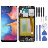 Original LCD Screen and Digitizer Full Assembly With Frame for Samsung Galaxy A20e SM-A202