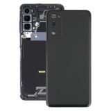 Battery Back Cover with Camera Lens Cover for Samsung Galaxy S20(Black)