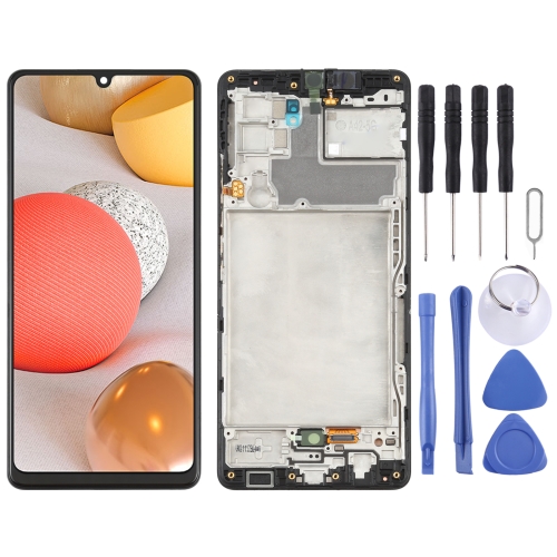 Original LCD Screen and Digitizer Full Assembly with Frame for Samsung Galaxy A42 5G SM-A426(Black)