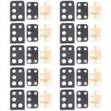 10 PCS Camera Lens Cover for Samsung Galaxy A21s SM-A217(Black)