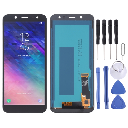 TFT Material LCD Screen and Digitizer Full Assembly for Galaxy A6 (2018) A600F(Black)