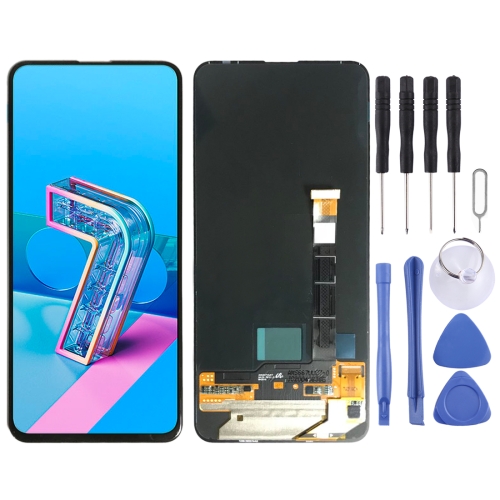 OLED Material LCD Screen and Digitizer Full Assembly for Asus ZenFone 7 / ZenFone 7 Pro ZS671KS ZS670KS(Black)