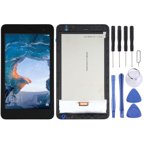 LCD Screen and Digitizer Full Assembly With Frame for Huawei MediaPad T2 7.0 BGO-DL09/BGO-L03 (Black)