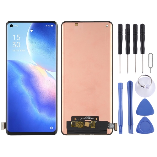 Original Super AMOLED Material LCD Screen and Digitizer Full Assembly for OPPO Reno5 Pro 5G / Reno5 Pro+ 5G  PDSM00