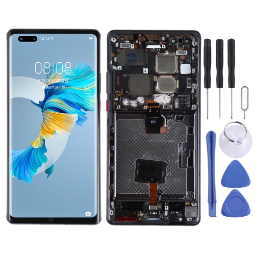 Original LCD Screen and Digitizer Full Assembly with Frame for Huawei Mate 40 Pro (Black)