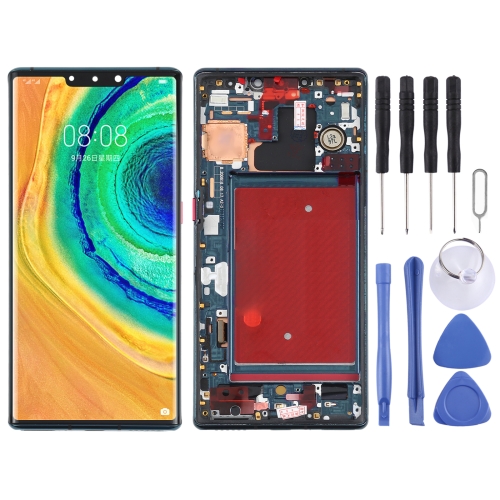 LCD Screen and Digitizer Full Assembly with Frame for Huawei Mate 30 Pro (Green)