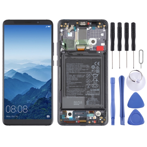 LCD Screen and Digitizer Full Assembly with Frame for Huawei Mate 10 Pro(Grey)