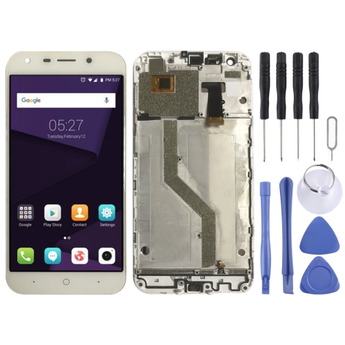 LCD Screen and Digitizer Full Assembly with Frame for ZTE Blade A6 / A6 Lite A0622 A0620 (White)