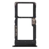 SIM Card Tray + Micro SD Card Tray for Motorola Moto G Stylus (Black)