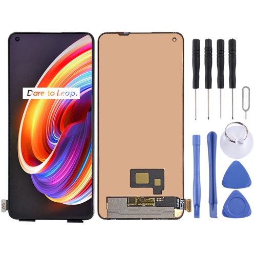 Original Super AMOLED Material LCD Screen and Digitizer Full Assembly for OPPO Realme X7 Pro RMX2121 RMX2111 (Black)