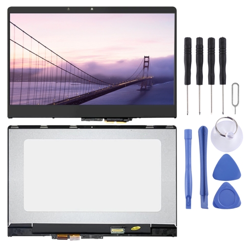 1920 x 1080 FHD LCD Screen and Digitizer Full Assembly with Frame for Lenovo YOGA 710-14ISKIKB 5D10M14182 (Black)