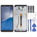 LCD Screen and Digitizer Full Assembly with Frame for Nokia C3(Black)