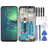 LCD Screen and Digitizer Full Assembly with Frame for Motorola Moto G8 Plus XT2019 XT2019-2 (Black)
