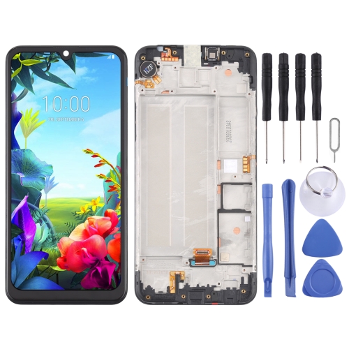 LCD Screen and Digitizer Full Assembly with Frame for LG K40S LMX430HM LM-X430