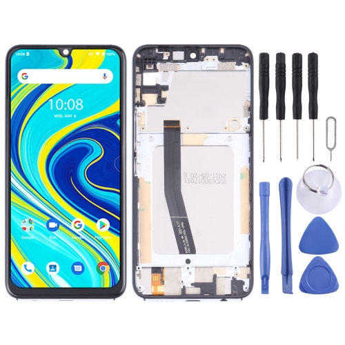 LCD Screen and Digitizer Full Assembly with Frame for UMIDIGI A7 Pro (Silver)