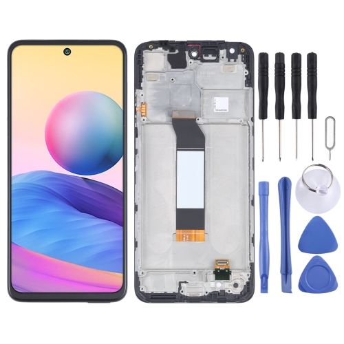 LCD Screen and Digitizer Full Assembly With Frame for Xiaomi Redmi Note 10 5G M2103K19G M2103K19C