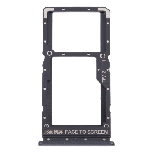 SIM Card Tray + SIM Card Tray / Micro SD Card Tray for Xiaomi Redmi Note 10 5G / Poco M3 Pro 5G M2103K19G M2103K19C M2103K19PG M2103K19PI (Black)