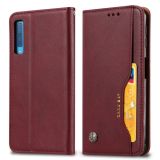 Knead Skin Texture Horizontal Flip Leather Case for Galaxy A50