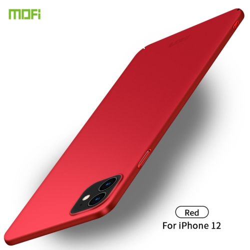 For iPhone 12 mini MOFI Frosted PC Ultra-thin Hard Case(Red)