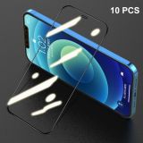 For iPhone 12 / 12 Pro 10 PCS ENKAY Hat-Prince Full Glue 0.26mm 9H 2.5D Tempered Glass Full Coverage Film