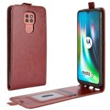 For Motorola Moto G9 / G9 Play R64 Texture Single Vertical Flip Leather Protective Case with Card Slots & Photo Frame(Brown)