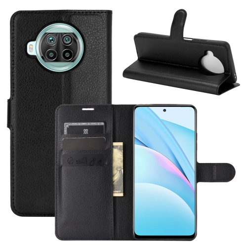 For Xiaomi Mi 10T Lite Litchi Texture Horizontal Flip Protective Case with Holder & Card Slots & Wallet(Black)