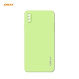 ENKAY ENK-PC071 Hat-Prince Liquid Silicone Straight Edge Shockproof Protective Case For iPhone XS / X(Light Green)