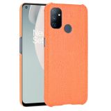 For OnePlus Nord N100 Shockproof Crocodile Texture PC + PU Case(Orange)