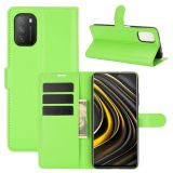 For Xiaomi Poco M3 Litchi Texture Horizontal Flip Protective Case with Holder & Card Slots & Wallet(Green)